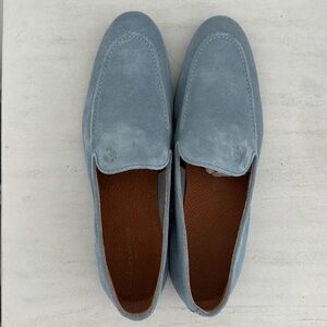 Kurt Geiger Blue Suede Loafers - size 12